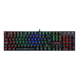 Teclado Gamer Mecanico Redragon Mitra K551rgb Sp Sw Red Rgb