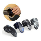 Pack 4 Uñetas Tubular Thumb Index Finger Plectrum Guitarra 