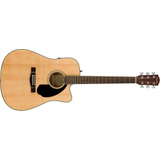 Fender Cd60 Sce Guitarra Electro Acustica Natural