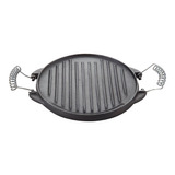 Plancha Churrasquera Reversible 31cm Hierro Fundido Cocina