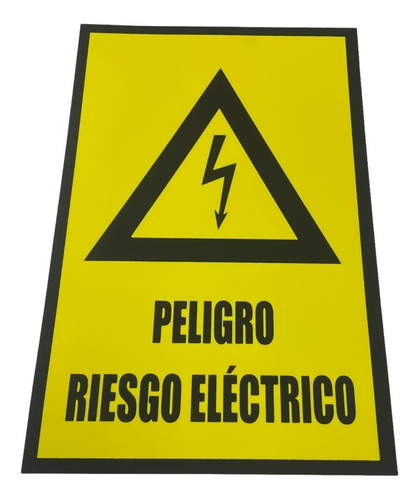 Señaletica Riesgo Electrico 30cm X 20cm (semi-rigido)