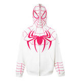 Nuevo Spiderman Suéter Con Cremallera De Máscara Sudadera Bl