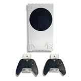 Soporte Pared Xbox Series S, Repisa + 2 Bases De Controles