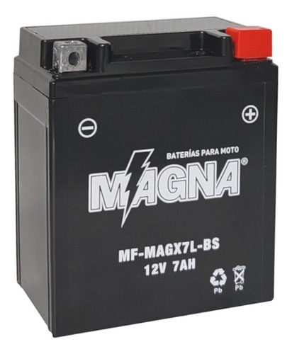 Bateria De Moto Magna Mf Magx7l-bs