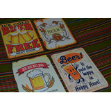 Cuadro De Chapa Vintage - Retro - Cervezas - Bebidas - Beer 