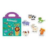 Libro De Stickers Reutilizables Aprendizaje Animales Zoo