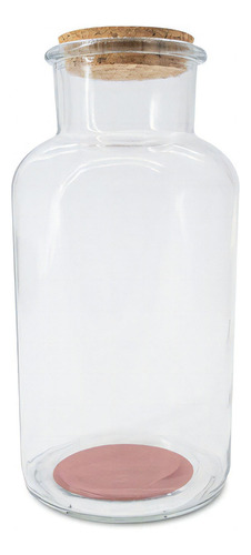 Botella 16,5 Cm. Tapa De Corcho + Papel Lija Para Fosforos Color Transparente