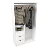 Armário Cabideiro Gaveta Misto M11 100% Mdf Closet  / Arara