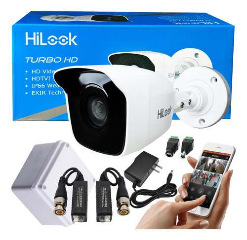 Cámara Seguridad Hilook 1080p Full Hd Bala 4 En 1 + Fuente  