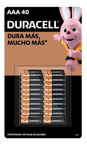 Duracell Aaa Paquete Con 40 Piezas