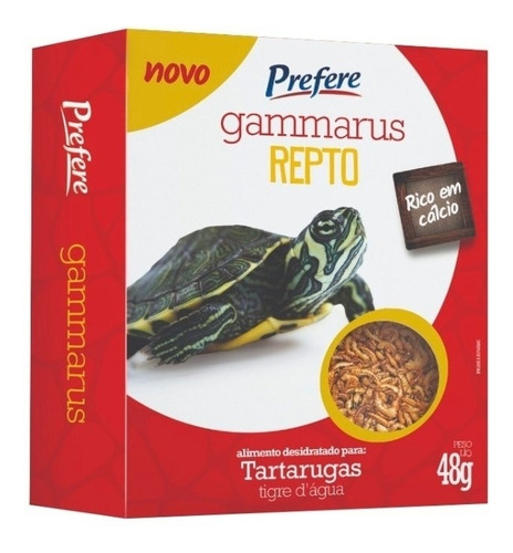 Ração Para Tartaruga Gammarus Repto 48g - Prefere