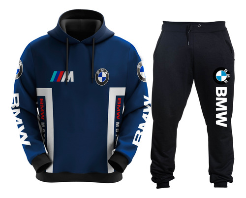 Conjunto De Moletom Blusa E Calça Bmw Carro E Moto Escolha