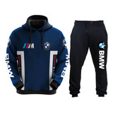 Conjunto De Moletom Blusa E Calça Bmw Carro E Moto Escolha