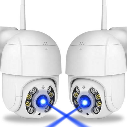 Kit 2x Câmera Segurança Wifi Ip Visão Noturna Full Hd Icsee Cor Kit 2x Cameras Seguranca Wifi Ip Visao Noturna