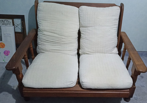 Sillon De Algarrobo De 2 Cuerpos Y Sillon De 1 Cuerpo