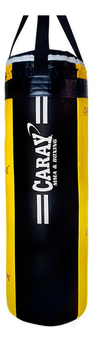 Saco Caray Profesional Mma Negro / Amarillo De 1 Mt X 30 Cm