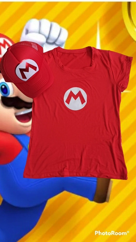 Camiseta Y Gorra Mario Bross 