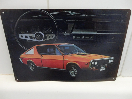 Automobilia Placa Decorativa Metalica 20x30cms Renault 17tl