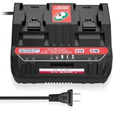 Abaige Cargador De Batería Dual Para Milwaukee M18, Milwauke