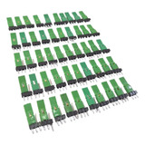 50 Mini Jumper Verde C/ Aba Longa Strap Mãe Arduino P/ Placa