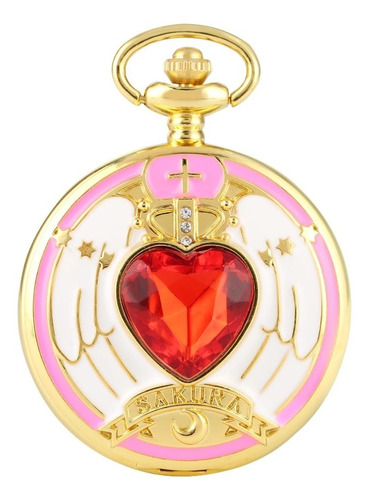 Reloj De Bolsillo Vintage Sakura Card Captor Corazon Mod2