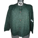 Sweater Verde Nevado D Vestir Talla 4x (46/48/ 50 ) Old Navy