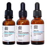 Kit 3 Serums Facial Niacinamida, Retinol Y Acido Hialuronico