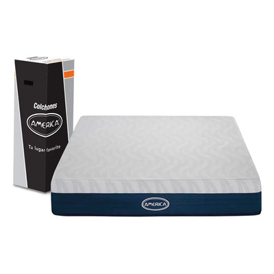 Colchón Matrimonial America Memory ICE, Memory Foam, Hipoalergénico, Soporte Ortopédico, Confort Medio | Meses sin interés