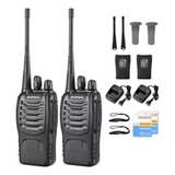 Radio Walkie Talkie Baofeng Bf-888s Uhf X2 Bateria 2800m Ah