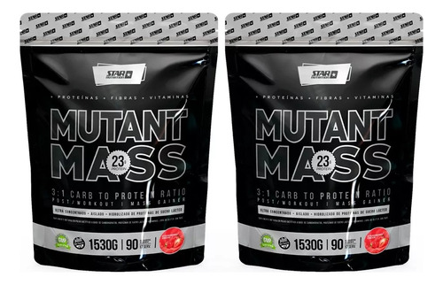 Mutant Mass 2 X 1,5k Ganador De Masa Muscular-star Nutrition