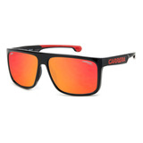 Lentes Sol Carrera Ducati 011s Square Big Logo Sport 61mm Color De La Lente Rojo/naranja Flash Color De La Varilla Negro/rojo Color Del Armazón Shiny Black/red/orange Flash 0a4/uz Diseño Iconic Square