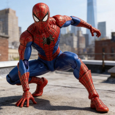 For A+ Figura De Agente Spider-man 2.0 De Ct Toys, Maqueta