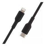 Cable Para iPhone Usb Tipo C A Lightning Carga Rapida Noga E Color Negro