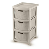 Cajonero Rattan 3g Taupe Rimax - Rx9833