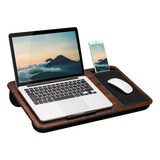 Lapgear Escritorio Para Laptop Home Office Base Dispositivo Color Madera Oscura