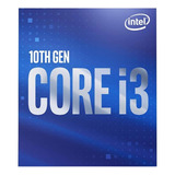 Procesador Gamer Intel Core I3-10100 Bx8070110100  De 4 Núcleos Y  4.3ghz De Frecuencia Con Gráfica Integrada