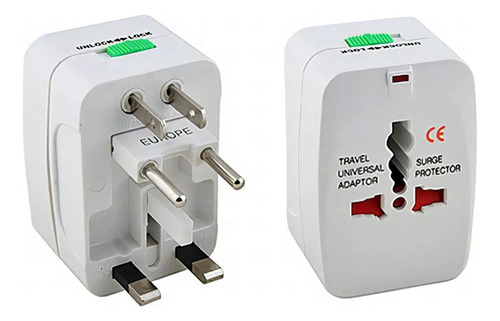 Adaptador Viajero 2 Usb Enchufe Universal 220v