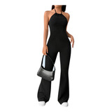 Palazzo Halther Sin Espalda Jumpsuit Enterizo Bodysuit 299