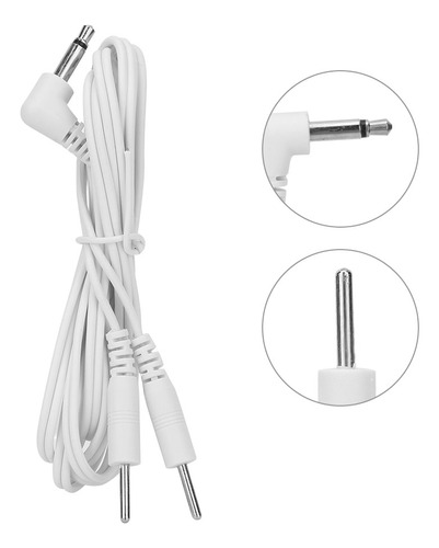 10 Cables Conductores De Electrodo Tipo Pin Dc De 3,5 Mm Par