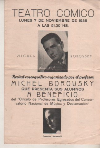 Antiguo Programa * Teatro Comico  * Año 1938 