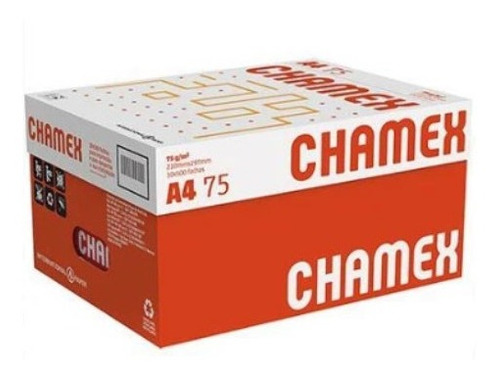 Caixa Papel Sulfite Chamex A4 Office 75g 5.000 Folhas