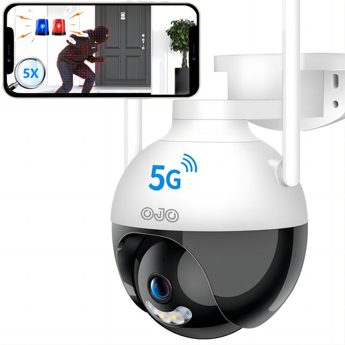 Ojo® 5g Cámara De Seguridad Wifi Exterior Con Led Alarma