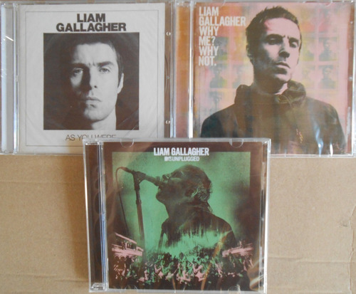 Liam Gallagher Lote 3 Cd As You, Why Me, Mtv Sellados Nuevos