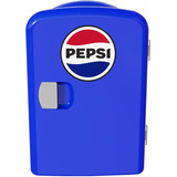 Mini Nevera Portátil Pepsi De 6 Latas, Mis133pep, Azul