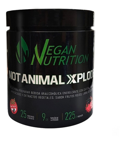 Vegan Nutrition Preentreno Not Animal Xplode