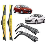 Kit Palhetas Limpador Parabrisa Dianteiro Peugeot 206 207