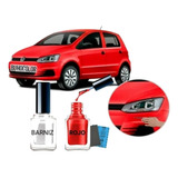 Kit Restaurador Chapa Rojo Vw Universal + Pincel + Lijas