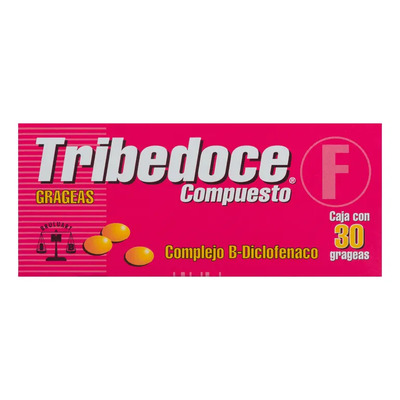 Tribedoce Compuesto Diclofenaco\u002F Complejo B Caja C\u002F30 Grageas | MercadoLibre
