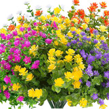 20 Paquetes De Flores Artificiales, Plantas, Vegetación Y Ar