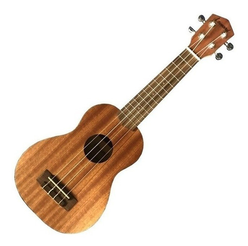 Ukelele Soprano Con Microfono Eq Y Funda Natural Leonard